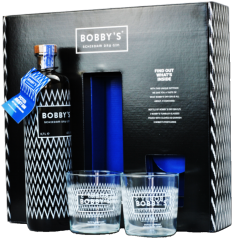 Gin Bobbys 0,7l 42% + dárkové balení + skleničky