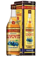 Slivovice Kosher Rudolf Jelínek zlatá 5YO 0,7l 50% + box plechový