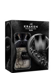 Rum Kraken Black Spiced 1,0l 40% se skleničkou + Dárkové Balení
