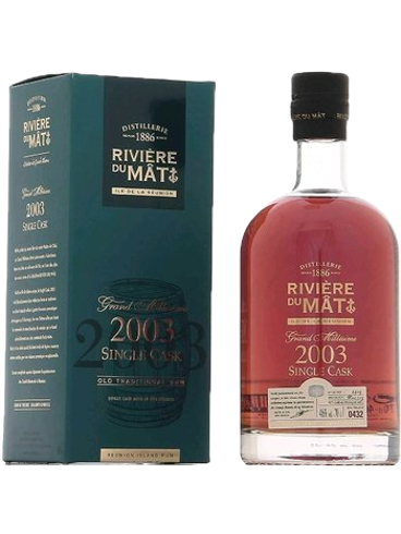 Rum Riviere du Mat 2003 Single Cask 0,7l 46% + Dárkové balení