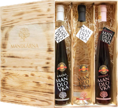Dárkové balení dřevěné velké Mandlovka + Višňová + Kávová mandlovka