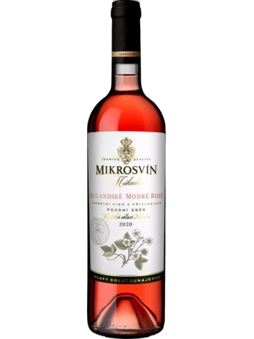 Mikrosvín Rulandské modré Rosé Pozdní sběr 2020