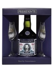 Rum Presidente Aňos 23YO solera 0,7l 40% se 2 sklenicemi + Dárkové balení