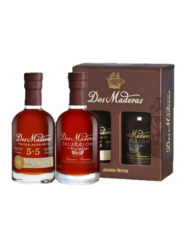 Rum Dos Maderas 2 x 0,2 l 42% + Dárkové balení