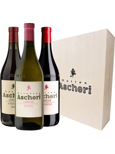 Set Ascheri Barbera, Arneis a Nebbiolo + Dárkové balení (id:9102226)