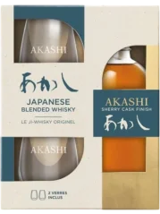 Whisky Akashi Sherry Cask Finish 0,5l 40% se 2 sklenicemi + Dárkové Balení