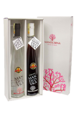 Set Mandlovka 0,5 38% a Kávová Mandlovka 0,5l 25% Hustopečská mandlárna lihovina + Dárkové balení