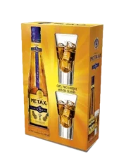 Metaxa 5* GB 5YO 0,7l 38% x2 sklenice