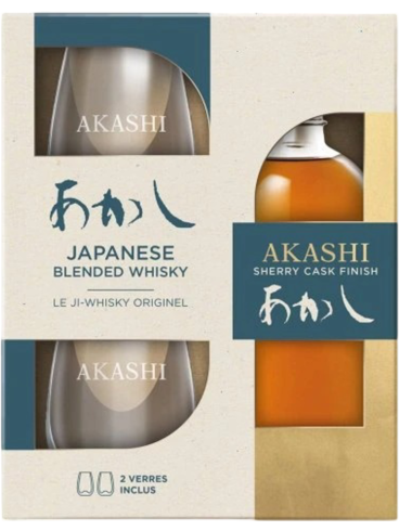 Whisky Akashi Sherry Cask Finish 0,5l 40% se 2 sklenicemi + Dárkové Balení