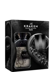 Rum Kraken Black Spiced 1,0l 40% se skleničkou + Dárkové Balení