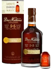 Rum Dos maderas 5+5 0,7l 40% s mini Seleccion 0,05l + Dárkové balení