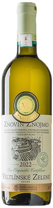 Znovín Veltlínské zelené VOC 2022