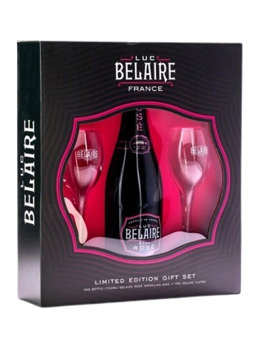 Luc Belaire Rare Rosé Extra Dry + 2 skleničky